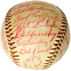 Macon Peaches Baseball Signature Ed Bailey